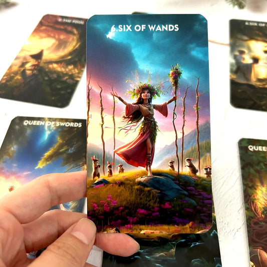 78PCS 70*120mm Tarot English PDF Guide Love Career Mysterious Forest Message Divination Rune Board Game Good Vibrations