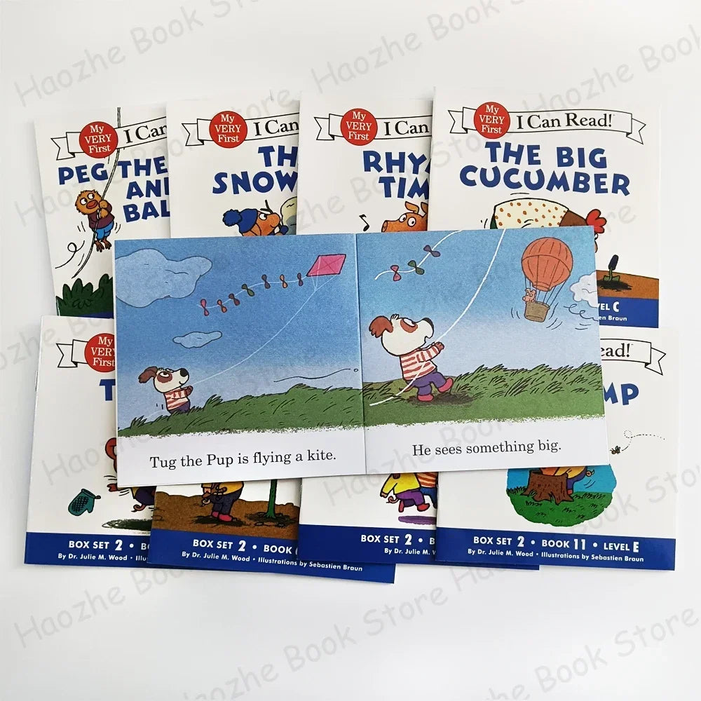 12 Books Set My Very First I Can Read English Picture Book for Beginner Pocket Book for Children Kids Montessori Bedtime Reading Good Vibrations