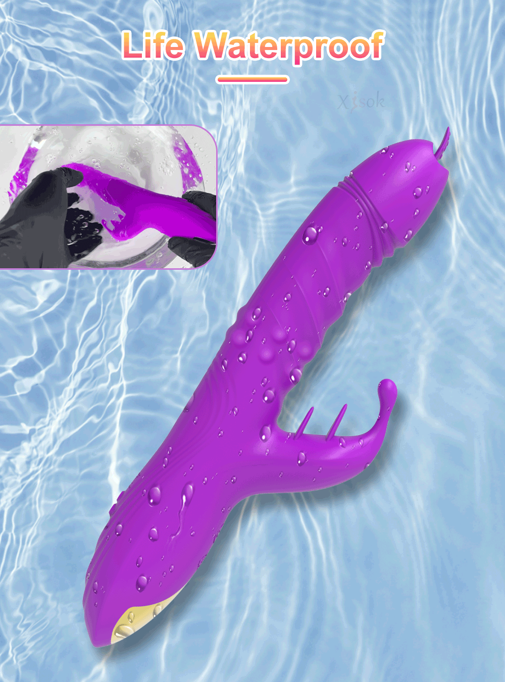 Thrusting Rabbit Vibrator for Women Clitoris G-Spot Stimulator Come and Go Vagina Vibrator Female Masturbator Sex Toy for Women GOOD Vibrations