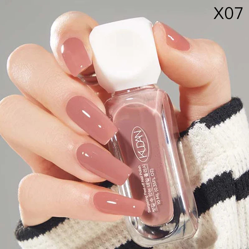 10ml Peel Off Water-Based Starry Nail Polish Fast Drying Long-Lasting Healthy And Brightening Effect No Need Lamp Cure Good Vibrations