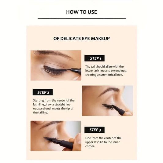 Quick-dry Eyeliner Pencil Makeup Long Lasting Smooth Matte Eye Liner Waterproof Anti Smudge Liquid Eyeliner Pen Eyes Cosmetics Good Vibrations