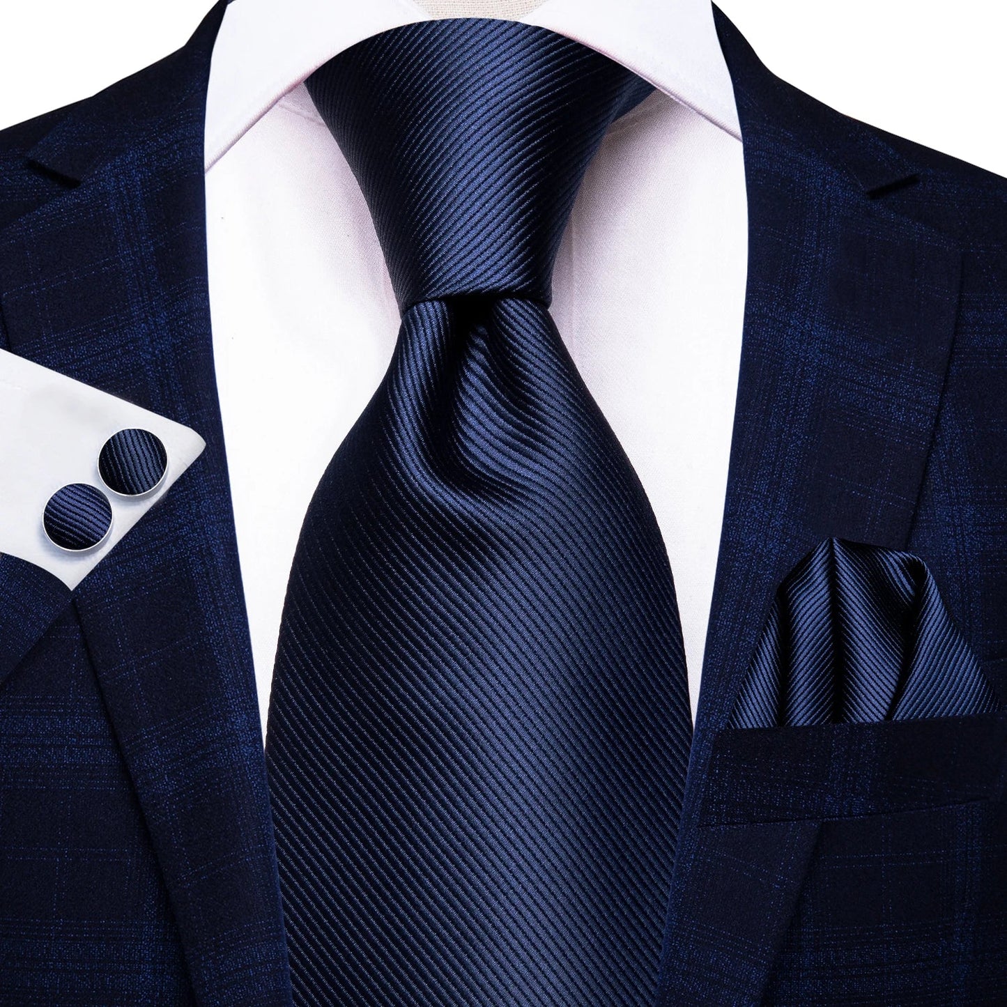 Hi-Tie 8.5cm Business Black Solid Paisley 100% Silk Men's Tie Neck Strip Ties for Men Formal Luxury Wedding Neckties Gravatas Good Vibrations
