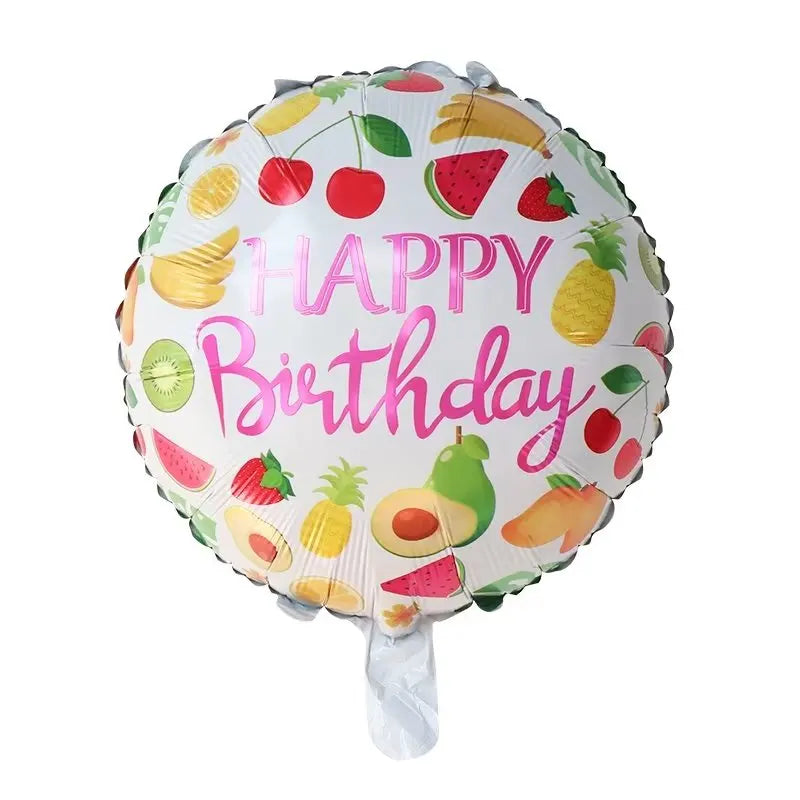 10pcs 18inch Happy Birthday Balloons Baby Shower Balloon Happy Birthday Party Decoration Foil Globos Good Vibrations