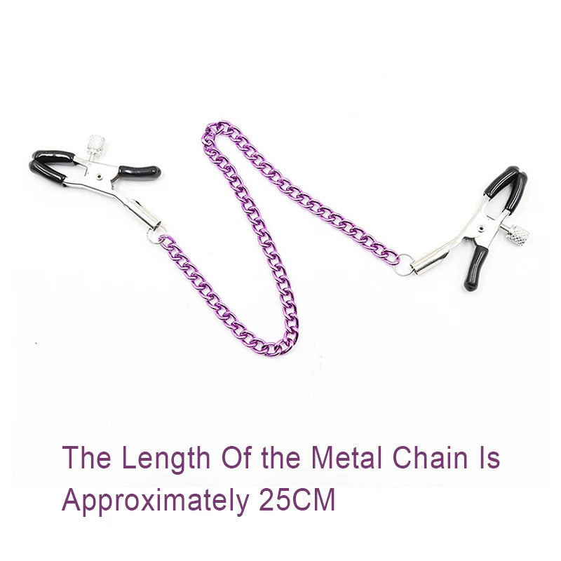 SM Couple Games Bondage Woman Clitoral Nipple Stimulation Clamps Bdsm Fetish Slave Role Play Exotic Intimate Erotics Accessories Good Vibrations Adult Super Store