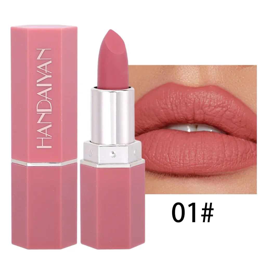 Nude Matte Velvet Lipstick Lip Liner Color Rendering Lasting Non-stick Cup Sexy Lipsticks Waterproof Beauty Lips Makeup Cosmetic Good Vibrations