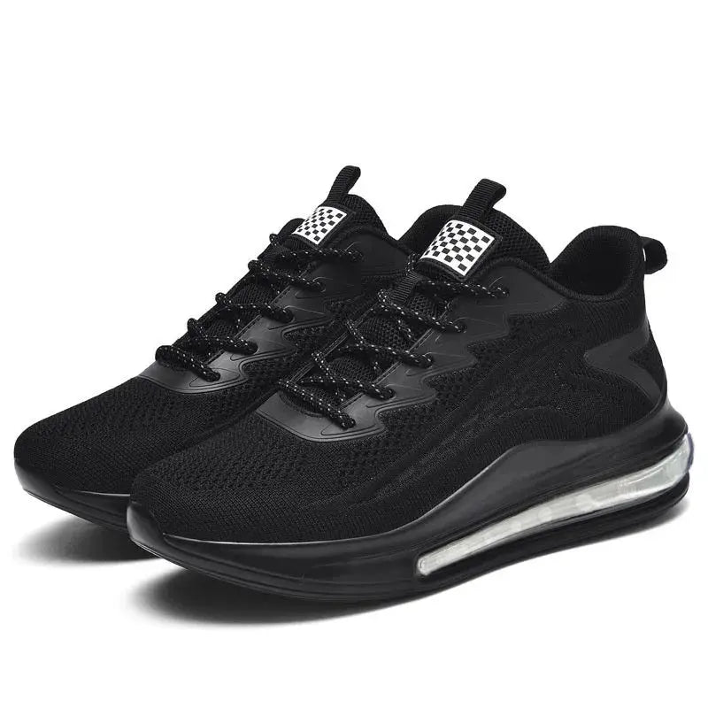 Men's sneakers with air cushions, stylish spring new style, knitted stimulating and breathable soft soles, men's casual sneakers Good Vibrations