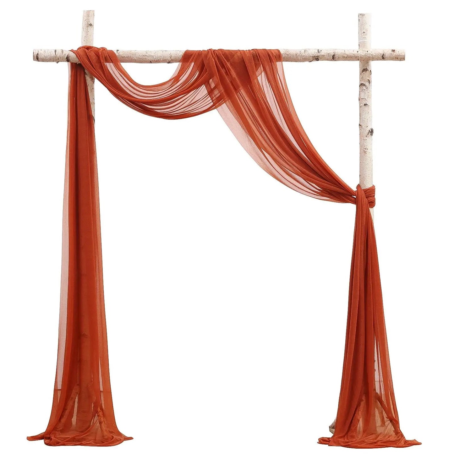 Wedding Arch Draping Fabric for Ceremony Reception Arch Decorations Chiffon Sheer Fabric Backdrop Curtains Party Bridal Shower Good Vibrations