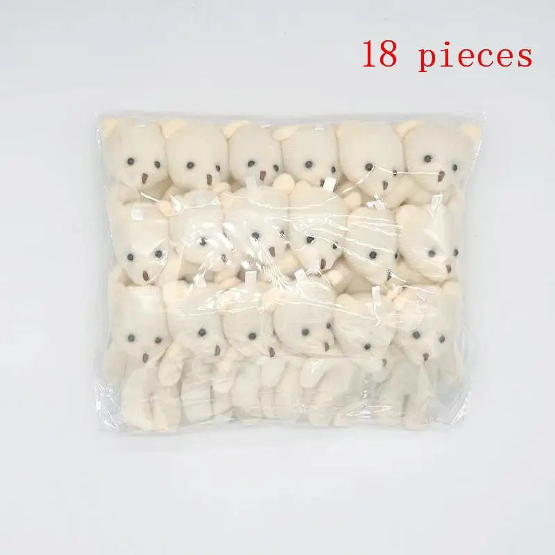10/12/18/20Pcs Birthday Wedding Party Favors Supplies DIY Accessory Mini Cute Cartoon Plush Bear Girl Gift Doll Toys Good Vibrations