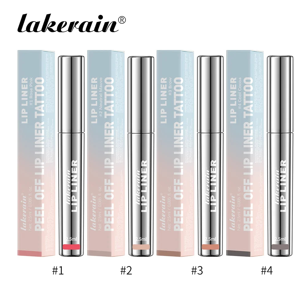 4PCS Highly Pigmented Lip Liner Tattoo Matte Peel Off Enhance Lips Lip Liner Lasting Lip Stain Waterproof Transfer-proof Lipstic Good Vibrations