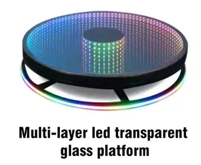 360 Photo Booth Machine 80-100cm with RGB Ring Light, Free Logo, rotating 360 Video Photo Booth for 1-5 People with Flight Case Good Vibrations