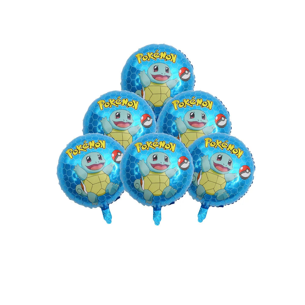 Pokemon Birthday Party Disposable Party Plates Pikachu Theme Tablecloth Character Balloon Birthday Decoration Baby Shower Suppli Good Vibrations