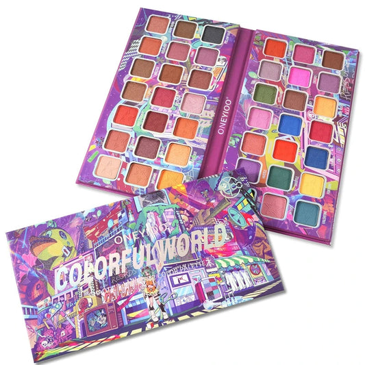 15 to 46 Colors Eyeshadow Palette Colorful Shimmer Eye Shadow Palettes Makeup for Face Eyes Gift for Girl Beginner Good Vibrations