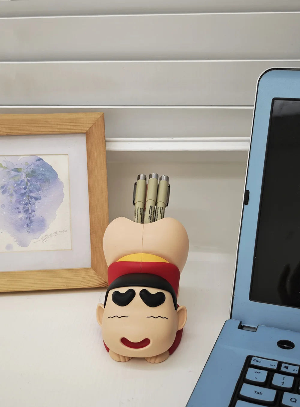 Crayon Shin-chan Pen Holder Funny Butt Desk Organizer Gift for Best Friend Kids Birthday Office Decor Funny Pen Holder Gift Good Vibrations