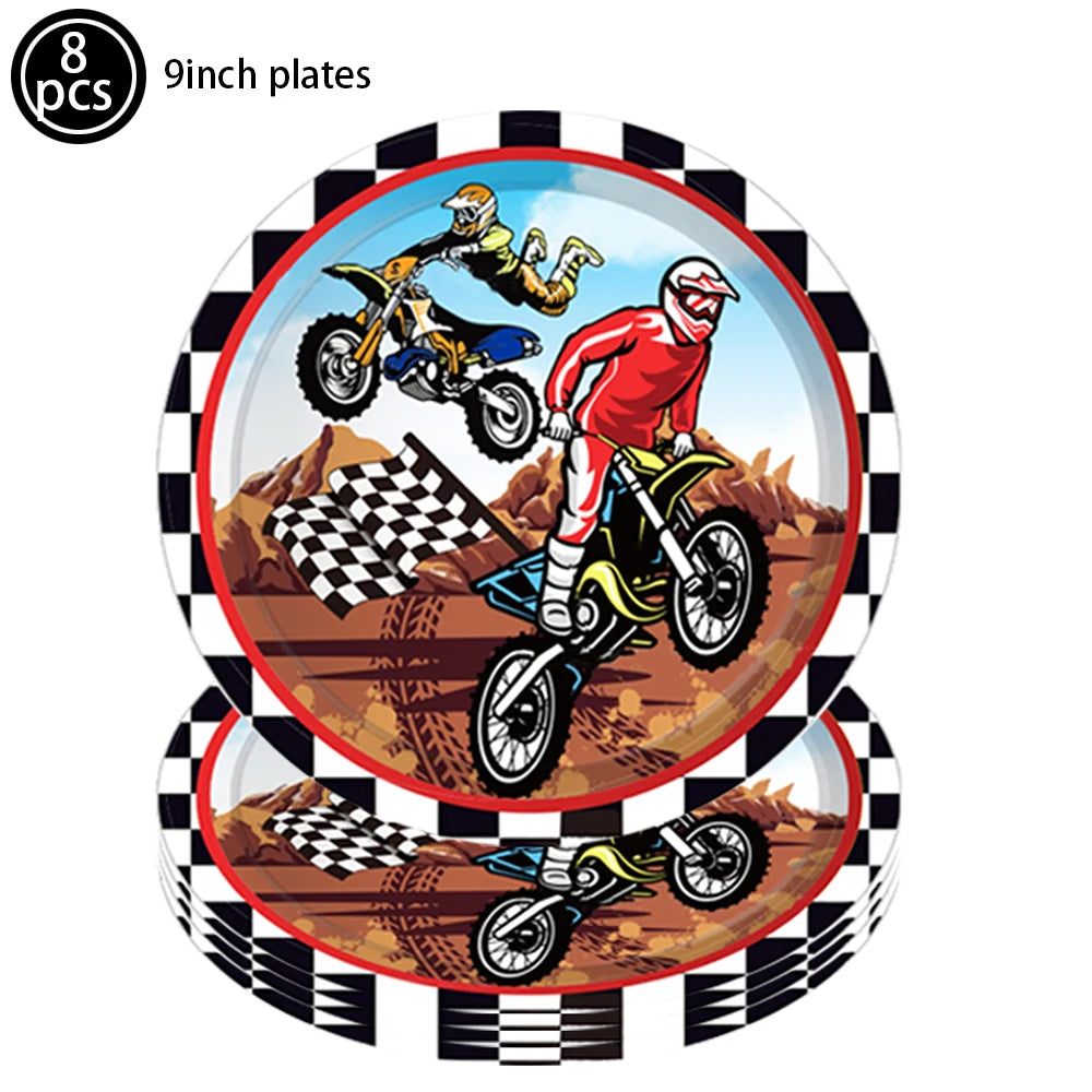Motorcycle/Dirt Bike Birthday Party Decor Good Vibrations