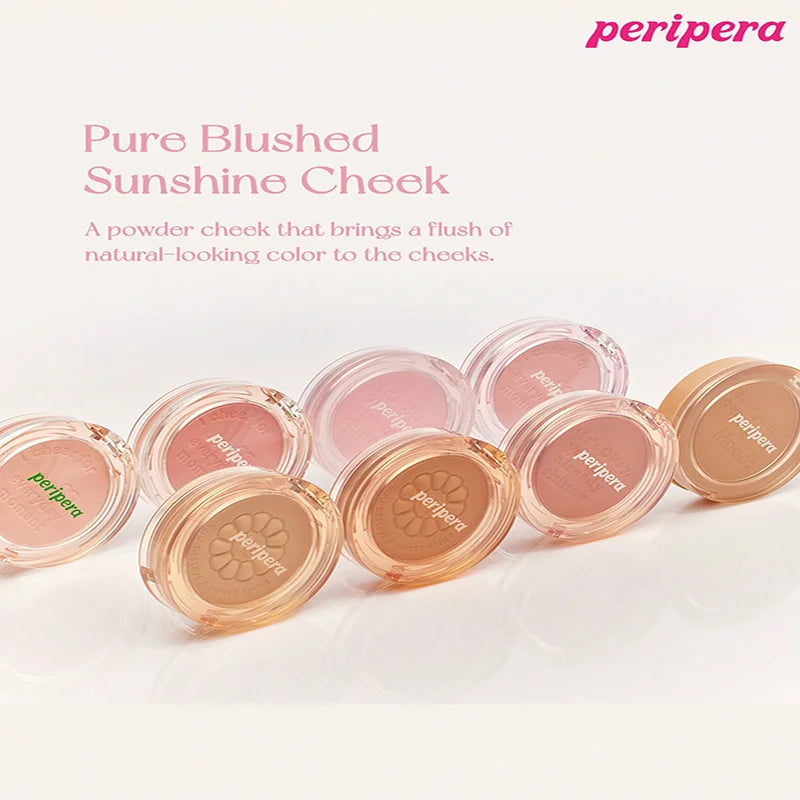 Single Color Blush Palette, Matte Fine Powder Cheek Blush, Non-Cakey, Long-Lasting, Nude Makeup, K-Beauty Cosmetic Good Vibrations
