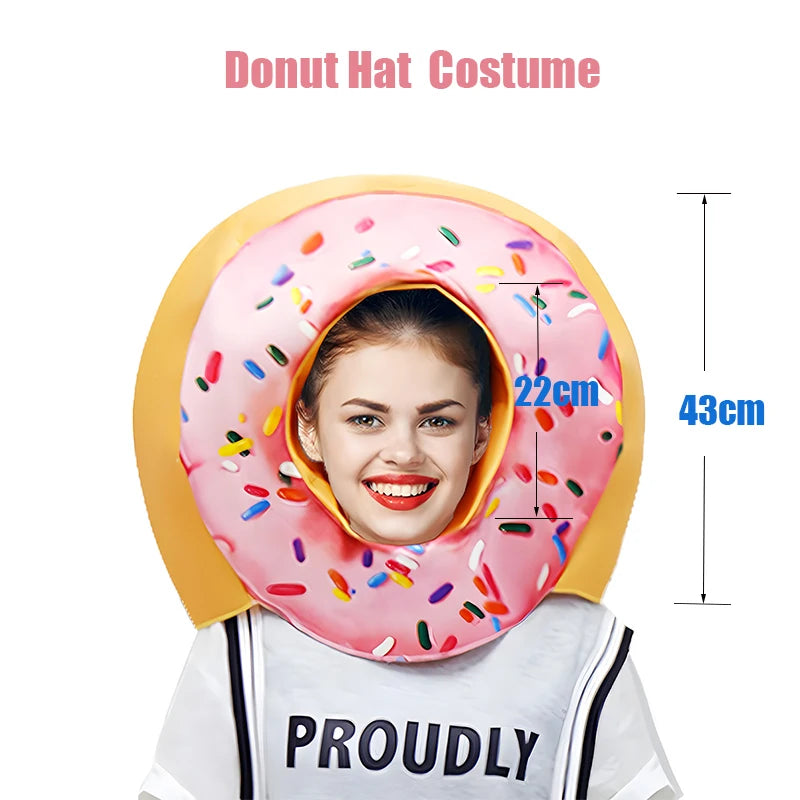 Unisex Women Men Hot Dog Baguette Chili Cupcake Tuna Croissant Potato Pizza Donut Fancy Dress Up Adult Couple Halloween Costume Good Vibrations