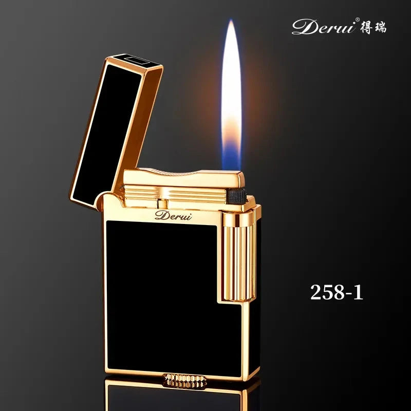 Metal Stripe Loud Lighter Unusual Lighters Cigarette Lighter Creative Wheel Lighter Butane Gas Lighter Open Fire Square Lighter Good Vibrations Adult Super Store