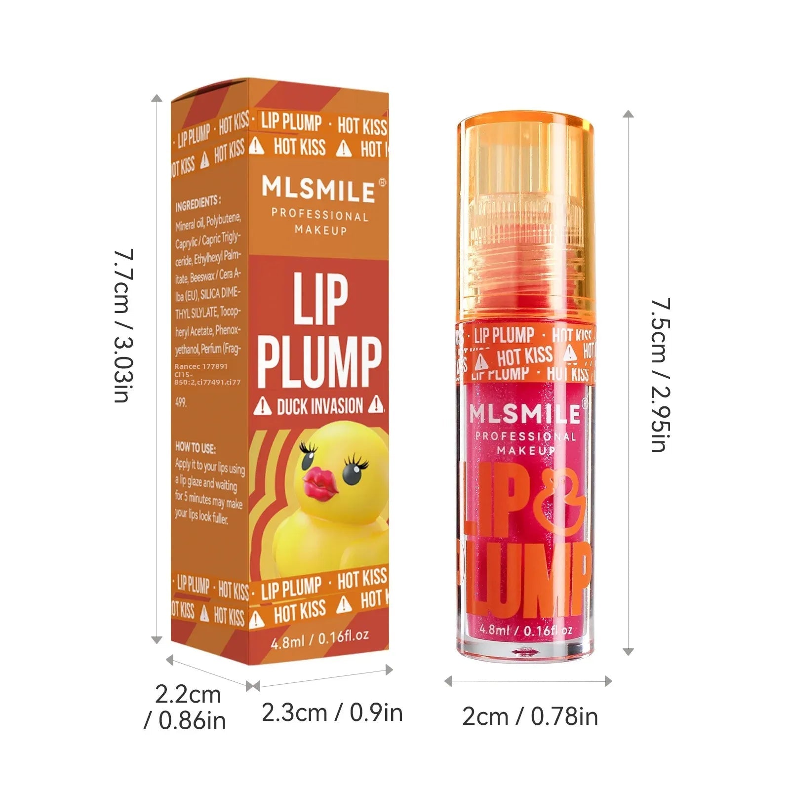 Mirror Like Lip Gloss Plumping Oil Transparent Hydrating Glaze Cute Duck Design Pouty Lips Liquid Stick Shiny Finish Good Vibrations