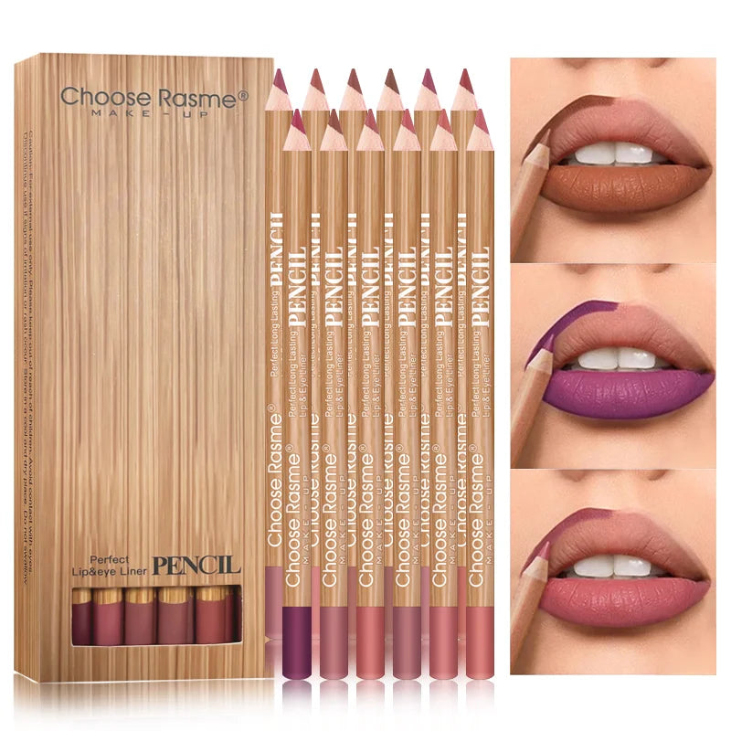 12 color lip enriching lipliner, lip moisturizing, three-dimensional fitting, light, thin, silky and clear lip liner Good Vibrations