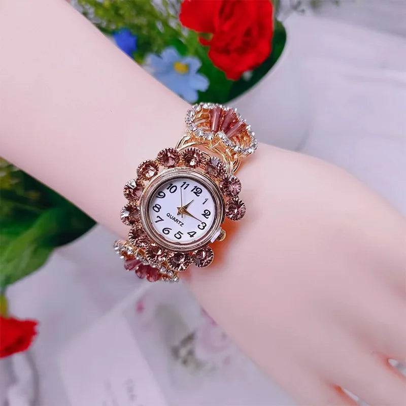 New Fashion Top Watches For Woman Big Vintage Casual Quartz Watch Ladies Stainless Steel Bracelet Watches For Gifts Reloj Mujer Good Vibrations