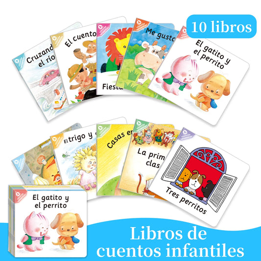 1 Set of 10 Spanish Children's Storybooks Children's Books Enlightenment Puzzle Books Early Learning Books Children's Gifts Good Vibrations