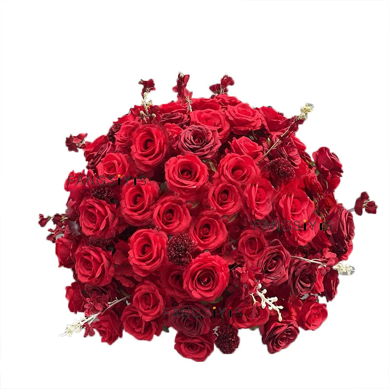 Hot Pink/Purple/Red/Blue luxurious Wedding Table Centerpieces large Flower Ball Outdoors Event Party Accessories Props 80cm,70cm Good Vibrations