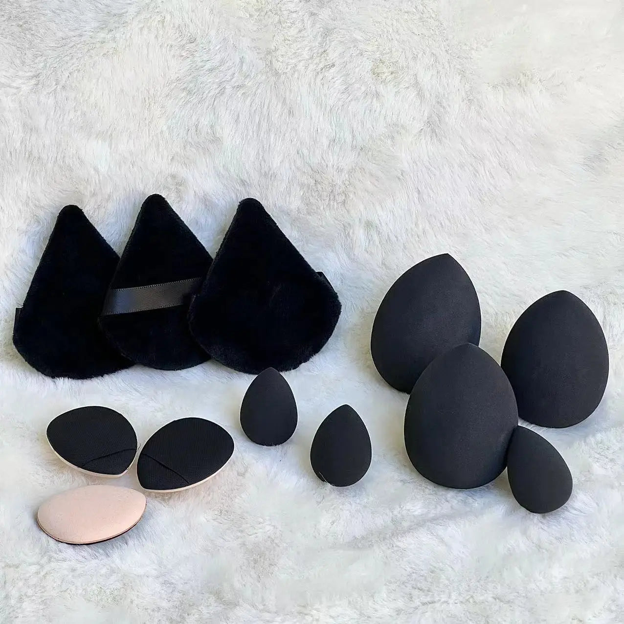 12pcs Makeup Sponge Blender Beauty Egg Soft Cosmetic Puff Foundation Sponges Powder Puff Women Make Up Accessories Beauty Tools Good Vibrations