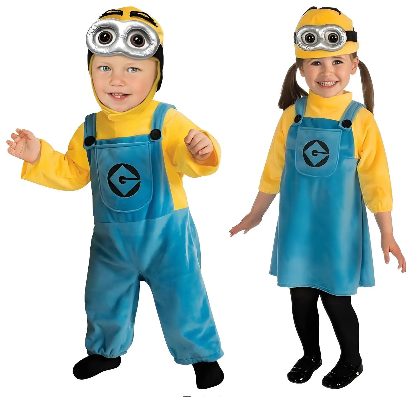 Halloween performance costumes, children's Minions cosplay costumes, anime, cartoon, thief, dad performance costumes Good Vibrations