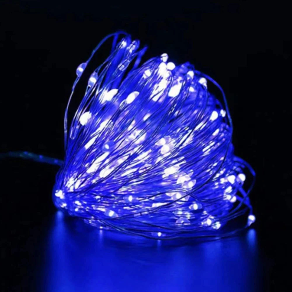 Led Copper Wire Fairy Lights Waterproof LED String Lights Battery Operated DIY Wedding Party Christmas Decoration Garland Good Vibrations