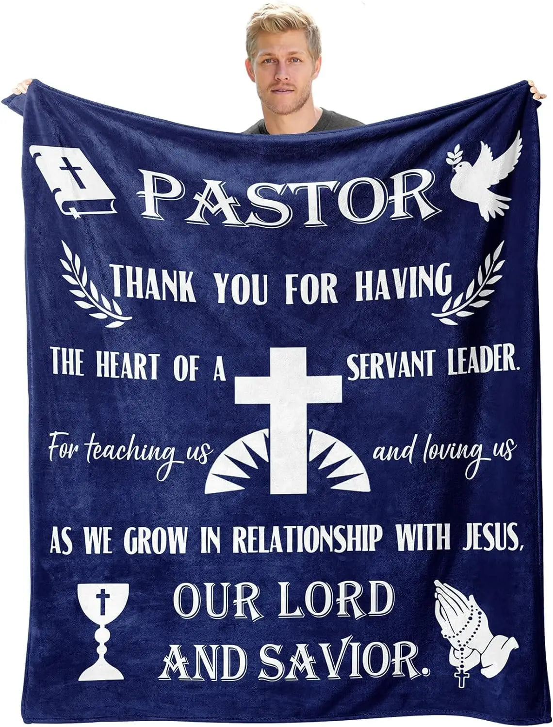 Christian godmother gift blanket, best birthday gift for godmother from godson/goddaughter. Good Vibrations