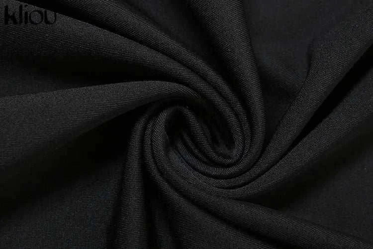 kliou Lace Patchwork Women 2 Piece Set Halter Fashion Backless Sheer V-neck Tanks+Trim Matching Long Skirts Mujer Elegant Suits Good Vibrations Adult Super Store