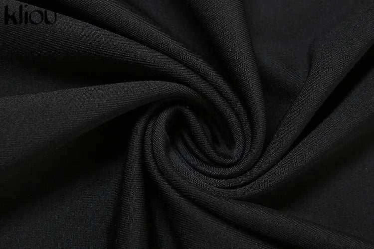 kliou Lace Patchwork Women 2 Piece Set Halter Fashion Backless Sheer V-neck Tanks+Trim Matching Long Skirts Mujer Elegant Suits Good Vibrations Adult Super Store