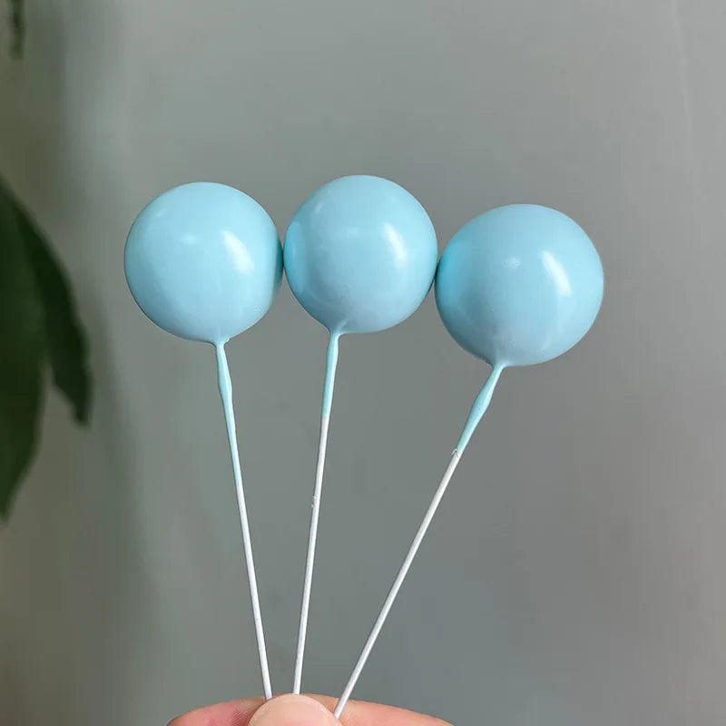 1 Set Elephant Cake Toppers White Blue Cake Balls Baby Blue Elephant Cake Topper for Happy Birthday Baby Shower Cake Decor Favor Good Vibrations