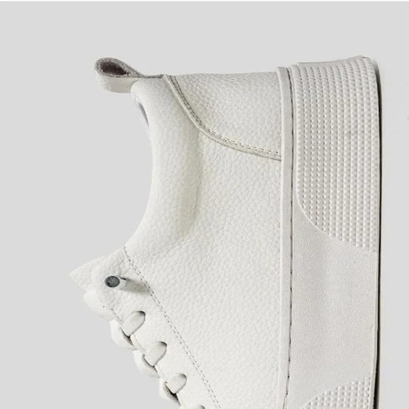 White Sneakers for Men 2024 Spring Fashion Casual Lace Up Round Toe Flat mens Running Sport Shoes Zapatillas Deportivas Hombre Good Vibrations