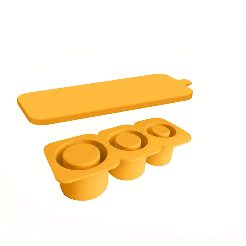 3-Grid Ice Cube Tray For Stanley 30/40 Oz Tumbler Cups Reusable Cylinder Silicone Ice Cube Molds With Lid For Drink Juice Coffee Good Vibrations Adult Super Store