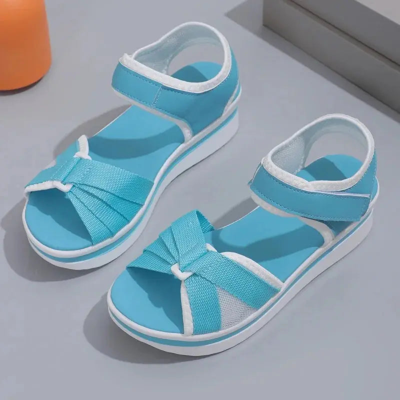 2025 Sandals Women Shoes Summer Soft Shoes Woman Elegant Ladies Shoes Wedge Women's Sandals Party Footwear Women Sandal Female Good Vibrations