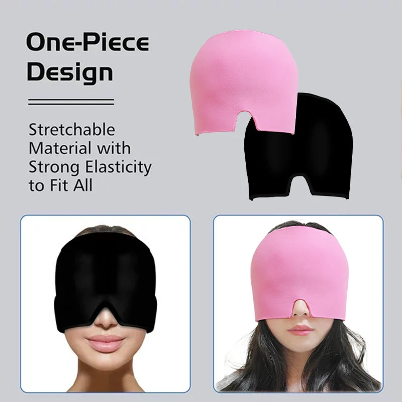 Ice Cap Hat headache hat Gel Hot Cold Ice Cap For Ice Hat Eye Mask Stress Pressure Good Vibrations