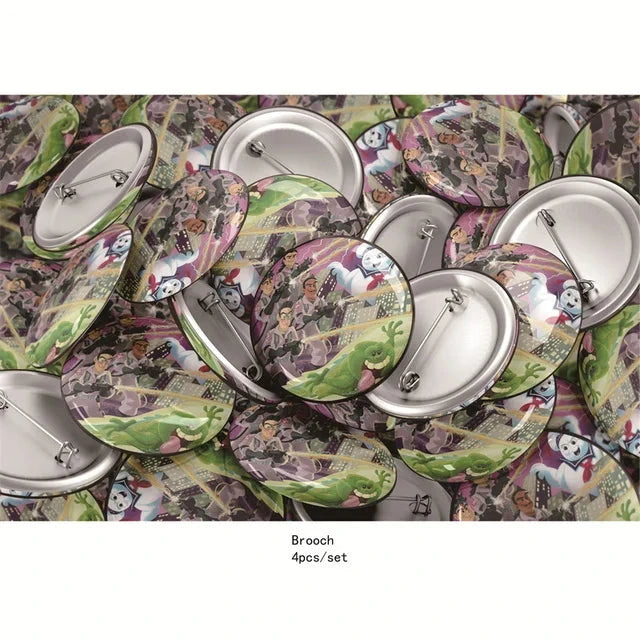 Ghostbuster Balloon Cake Topper Birthday Party Decorations Disposable Tableware Cups Plates Banners Baby Shower Supplies Toy Good Vibrations