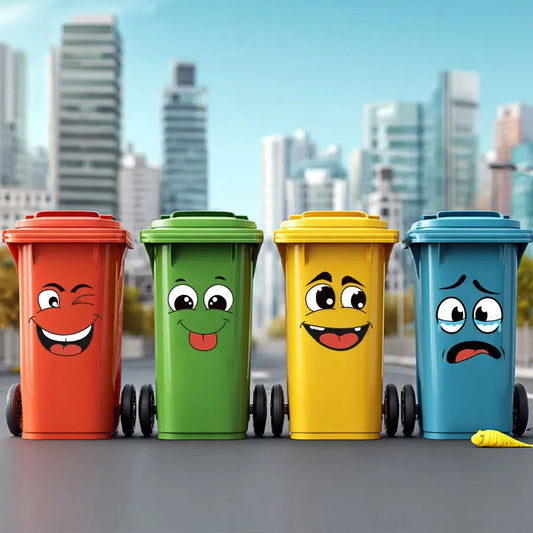 4 sheets/Set Cartoon Face Stickers,Self-Adhesive, Plastic Surface Compatible,Home Decoration Suitable for Trash Can, oilet Decor Good Vibrations