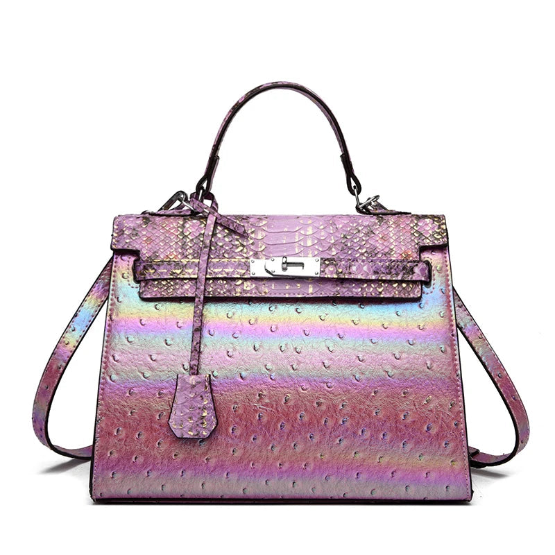 Elegant Retro Satchel Bag - Designer Crossbody Purse With Vintage Textured Finish And Modern Functionality Good Vibrations