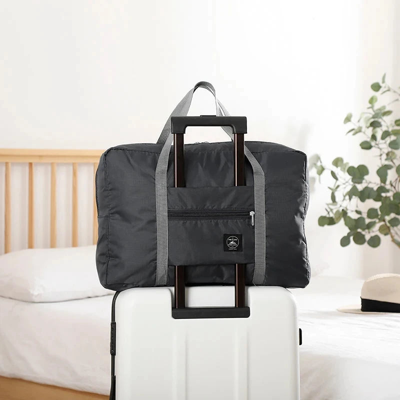 Foldable Travel Duffel Bag for Airlines Carry on Bag for Women and Girls Lightweight Large Capacity Sports Weekend Trip Overnigh Good Vibrations
