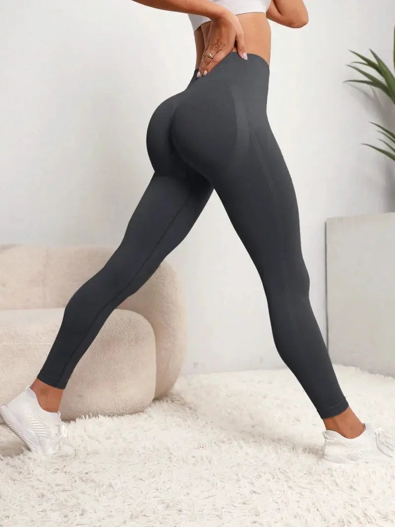 New High Waist Yoga Pants for Women - Tummy Control Leggings, Stretchy Soft Workout Running Pants, Comfortable Gym Sports Pants" Good Vibrations