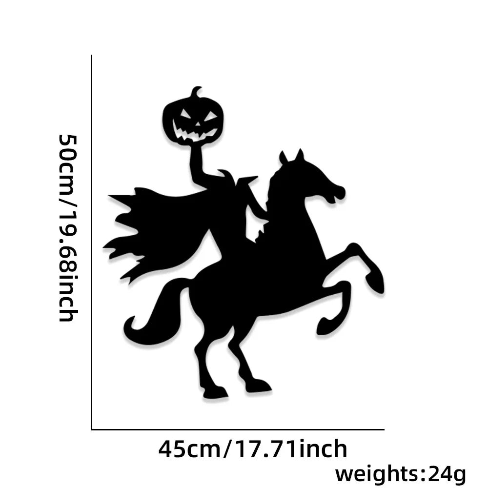 Halloween Decorations,Skeleton,Pumpkins,Halloween Horror Door Stickers,Ghost Festival,party Decor,felt Wall Stickers,Room Decor Good Vibrations