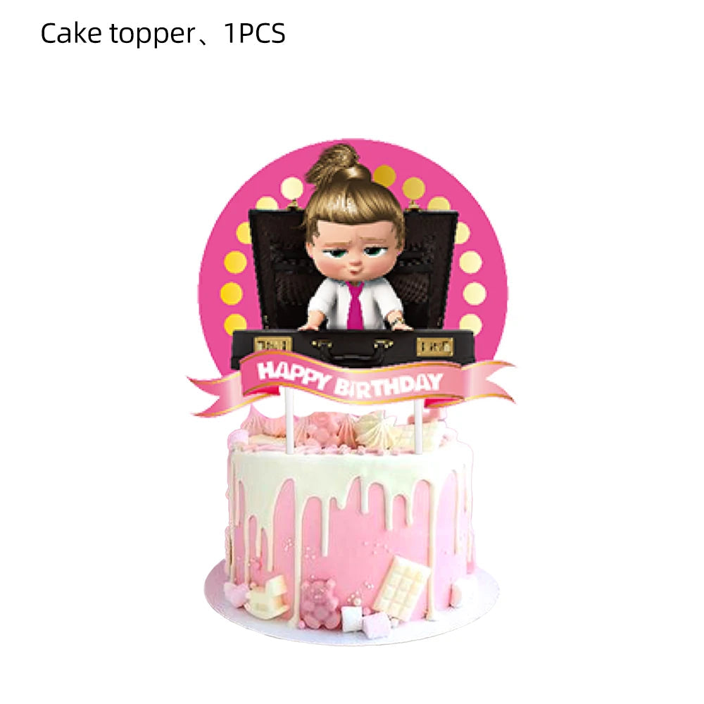 Baby Boy Party Decoration Banner Tableware Supplies Paper Boy DIY Cake Topper Birthday Foil Balloons Kit Accessory Gift Bags Good Vibrations