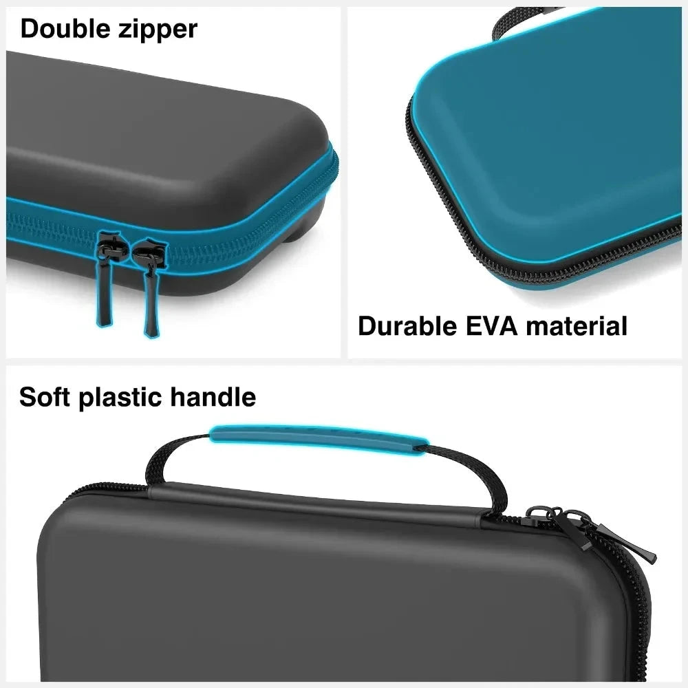 Comptible for Switch 2 Portable Lightweight and Large Capacity Waterproof Carrying Case Protected for Console Accessory Good Vibrations