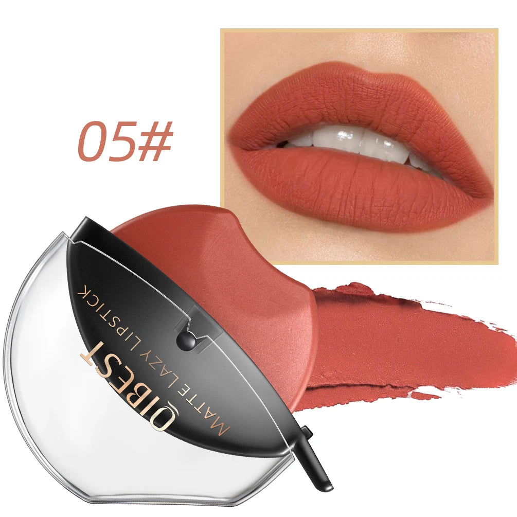 Lip-shaped lipstick seal Sip into makeup lazy blush lipstick Matte makeup effect Moisturizing lip gloss Waterproof non-stick cup Good Vibrations