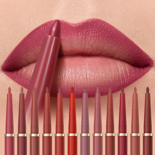 1pc Matte Lip Liner, Waterproof, Easy to Use, Beauty, Three-dimensional Lips, Long-lasting, Women'S Gift Good Vibrations