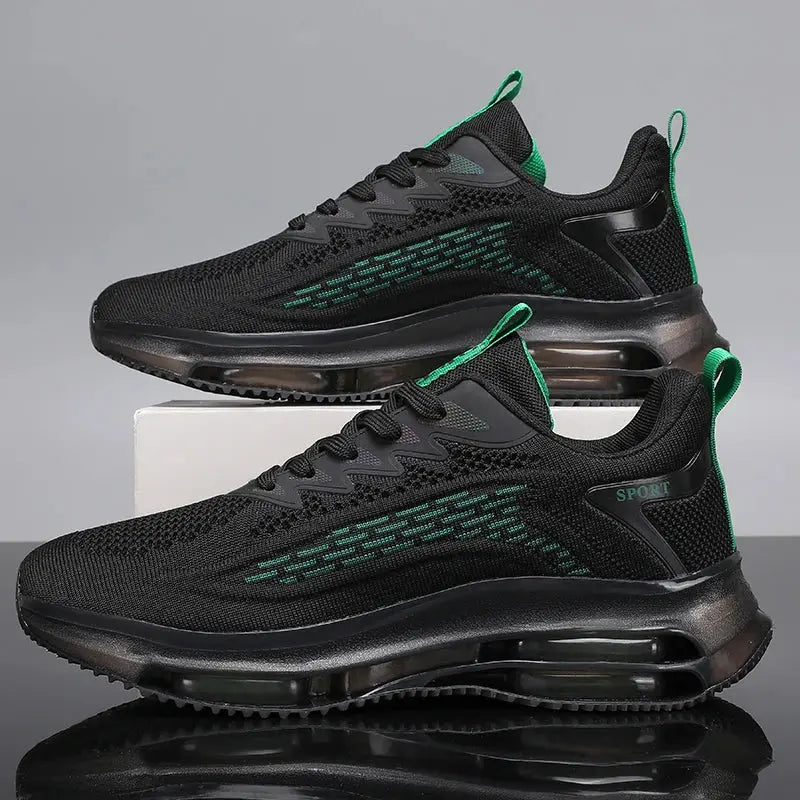 2025 New Casual Men's Fashionable Air Cushion Flat Shoes Breathable Lightweight Sports Shoes Suitable for Running and Walking Good Vibrations