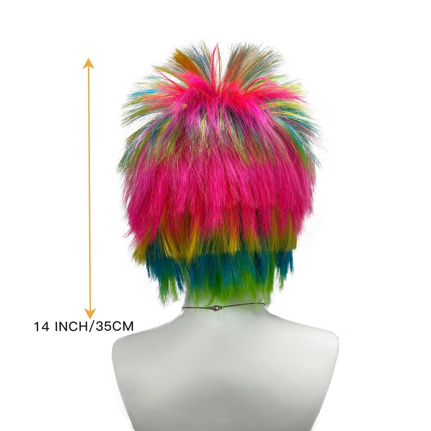 Trick colorful dress up wig explosion head hedgehog-inspired style head modeling wigs for costume party Halloween cosplay gifts Good Vibrations