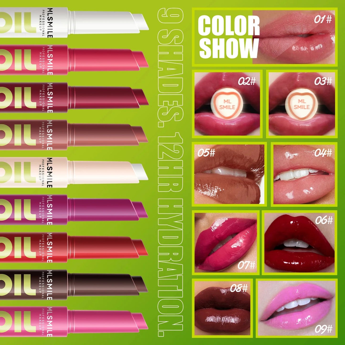 Jelly Solid Lip Gloss Make-up Hydrating Mirror Red Brown Lipstick Clear Moisturizing Lip Tint Nature Nude Lipstick Pen Cosmetics Good Vibrations
